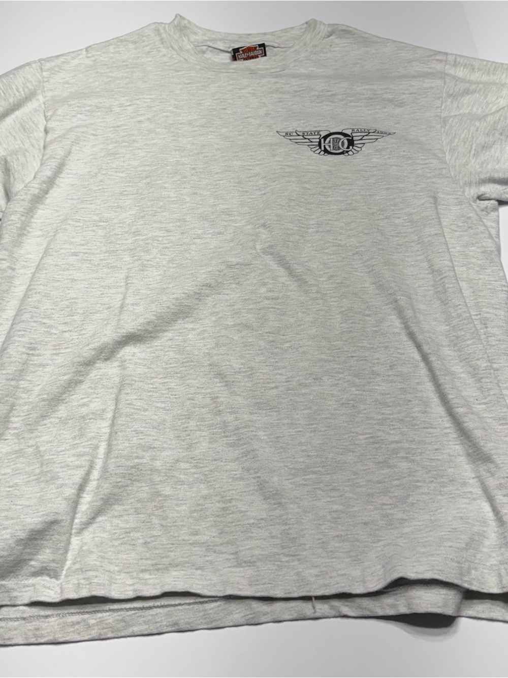 Harley-Davidson Heather Gray Short Sleeve Tee with Winged H-D Emblem